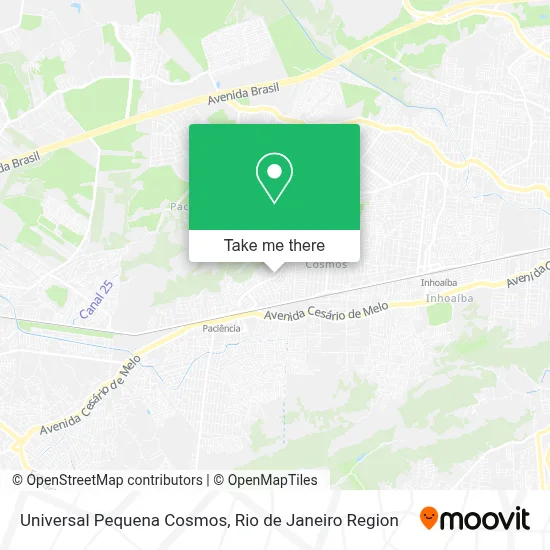 Universal Pequena Cosmos map