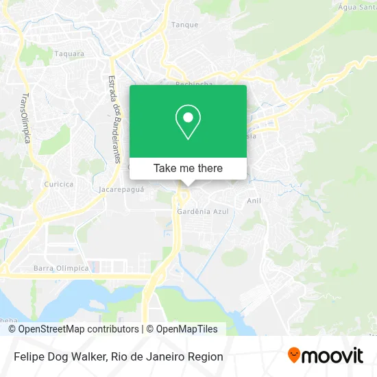 Felipe Dog Walker map