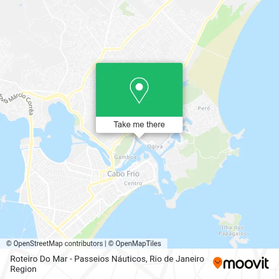 Roteiro Do Mar - Passeios Náuticos map