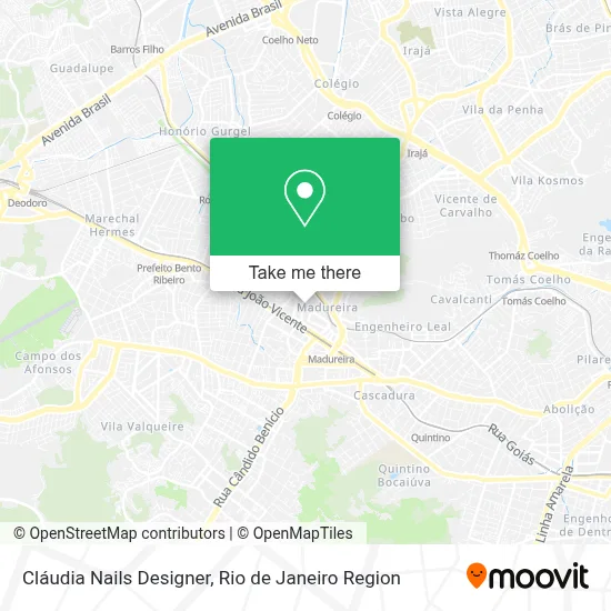 Cláudia Nails Designer map