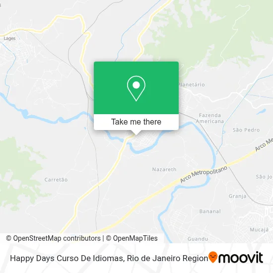 Happy Days Curso De Idiomas map
