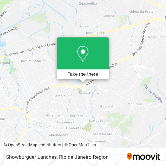 Showburguer Lanches map