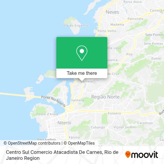 Centro Sul Comercio Atacadista De Carnes map