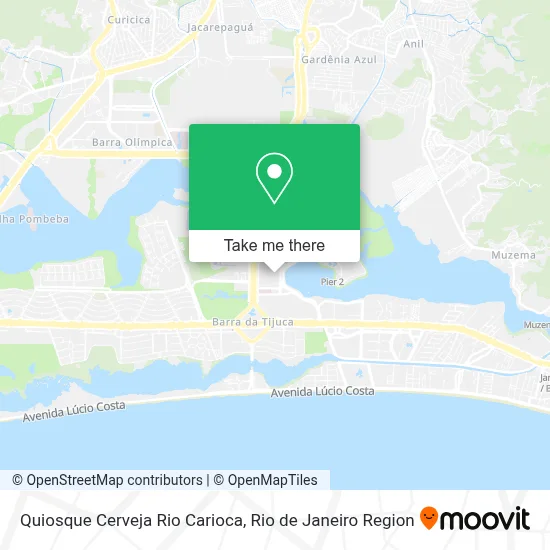 Quiosque Cerveja Rio Carioca map