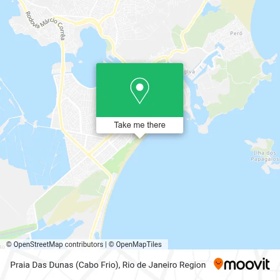 Praia Das Dunas (Cabo Frio) map