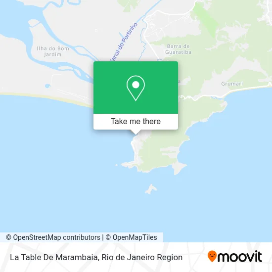 La Table De Marambaia map