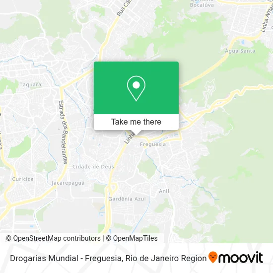 Drogarias Mundial - Freguesia map