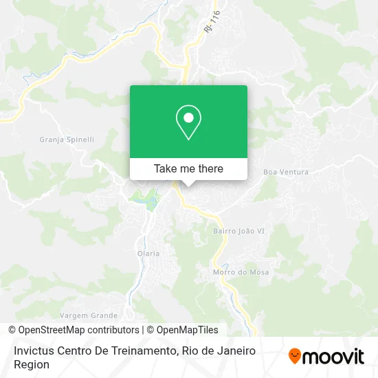 Invictus Centro De Treinamento map