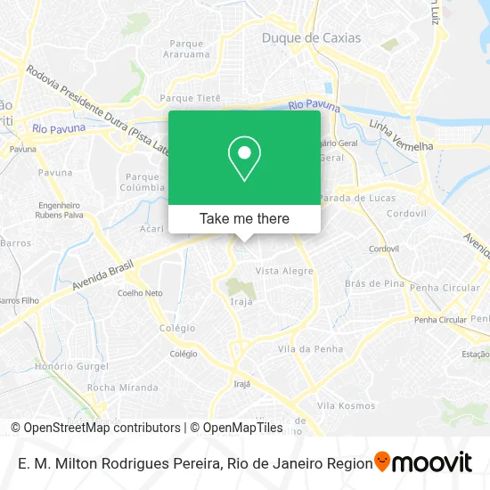 E. M. Milton Rodrigues Pereira map