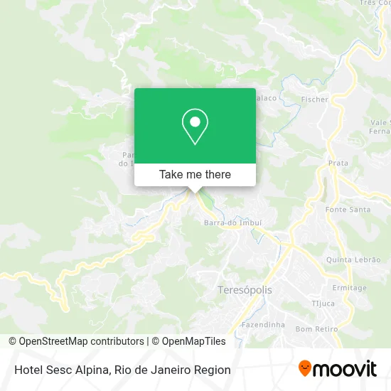 Hotel Sesc Alpina map