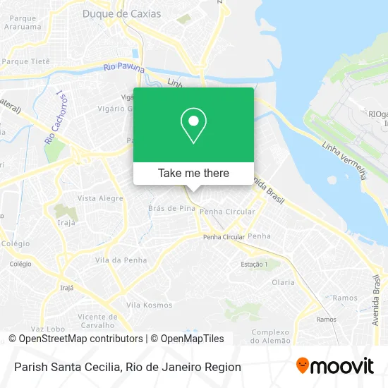 Parish Santa Cecilia map