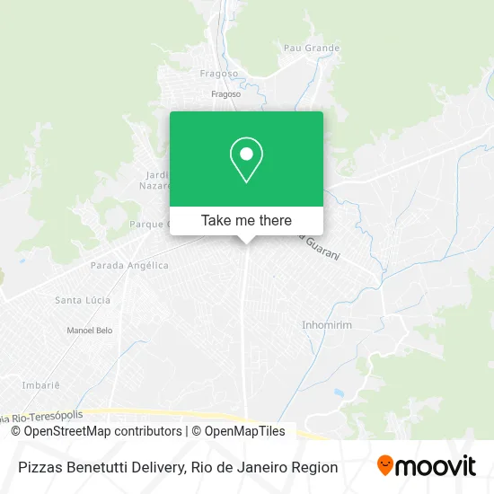 Pizzas Benetutti Delivery map