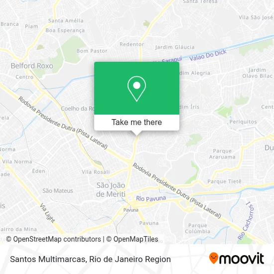 Santos Multimarcas map