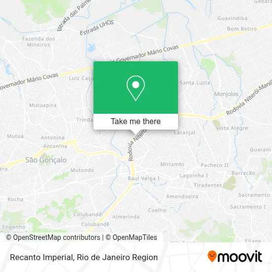 Recanto Imperial map