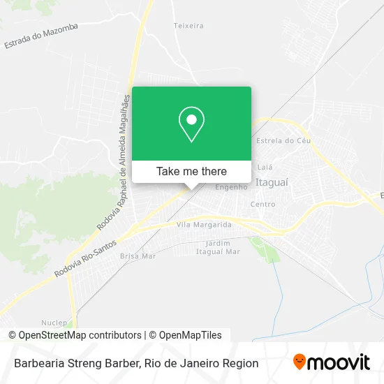 Barbearia Streng Barber map