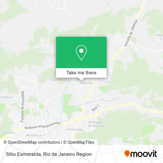 Sítio Esmeralda map