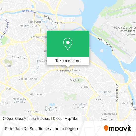 Sitio Raio De Sol map
