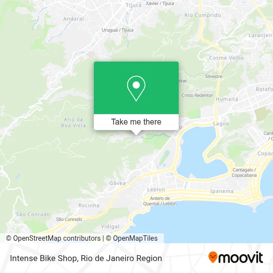 Intense Bike Shop map