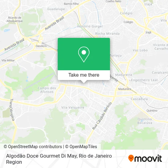 Algodão Doce Gourmet Di May map