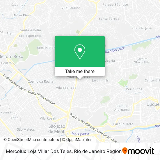Mercolux Loja Villar Dos Teles map