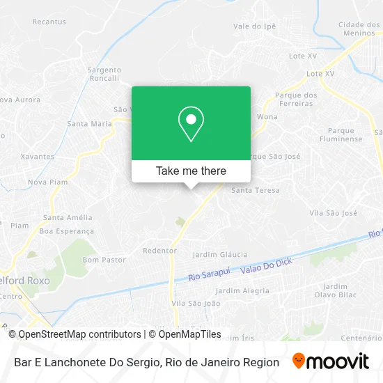 Bar E Lanchonete Do Sergio map