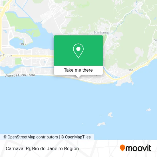Carnaval Rj map