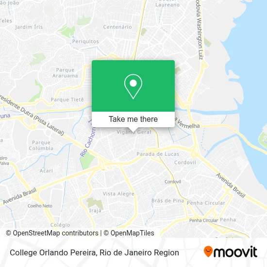 College Orlando Pereira map
