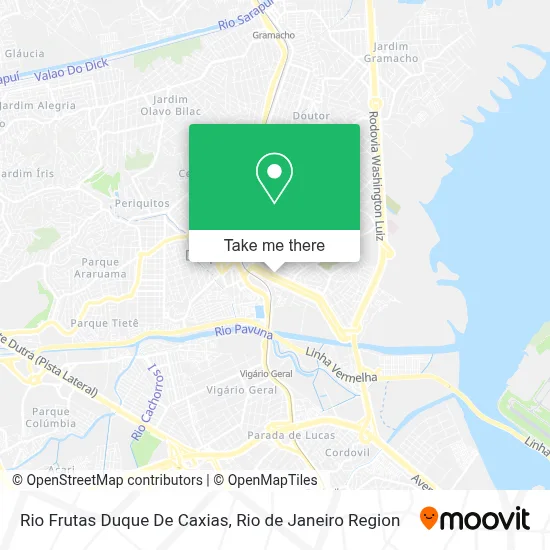 Rio Frutas Duque De Caxias map