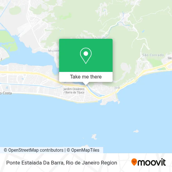 Ponte Estaiada Da Barra map