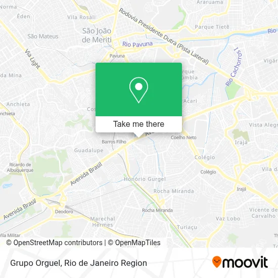 Grupo Orguel map