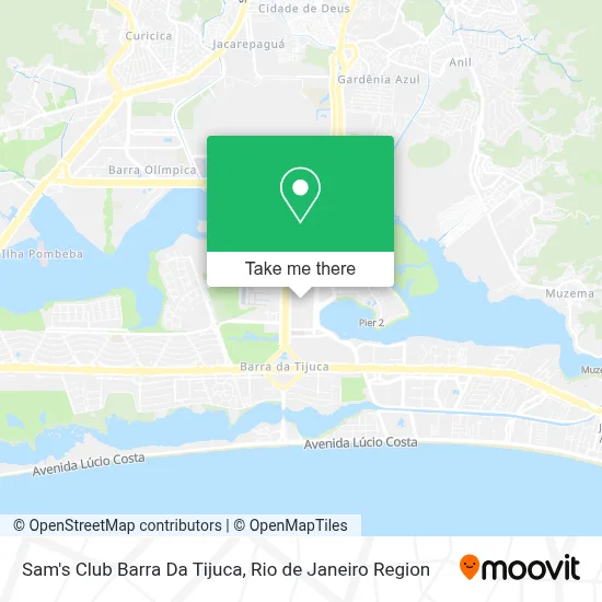 Sam's Club Barra Da Tijuca map