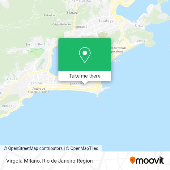 Virgola Milano map