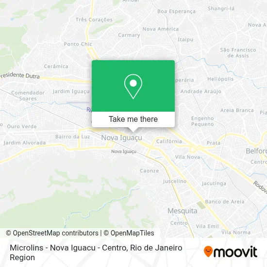 Microlins - Nova Iguacu - Centro map