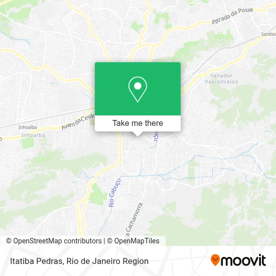 Itatiba Pedras map