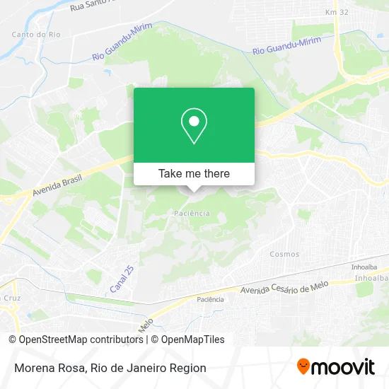 Morena Rosa map