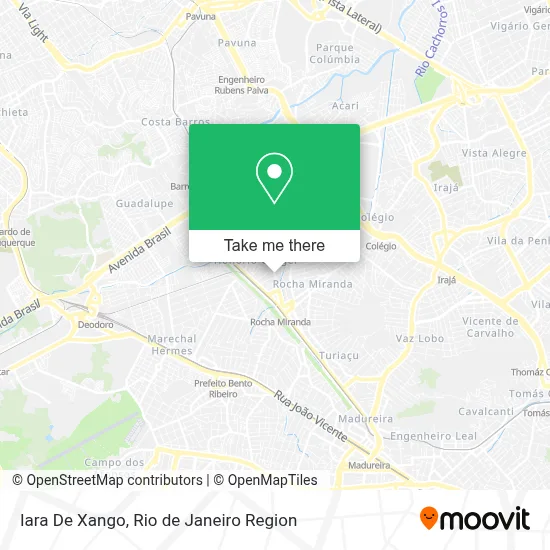Iara De Xango map