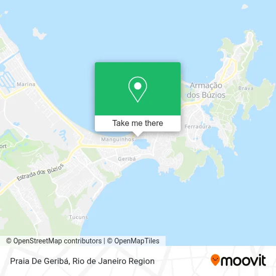 Praia De Geribá map