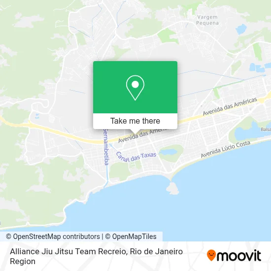Alliance Jiu Jitsu Team Recreio map