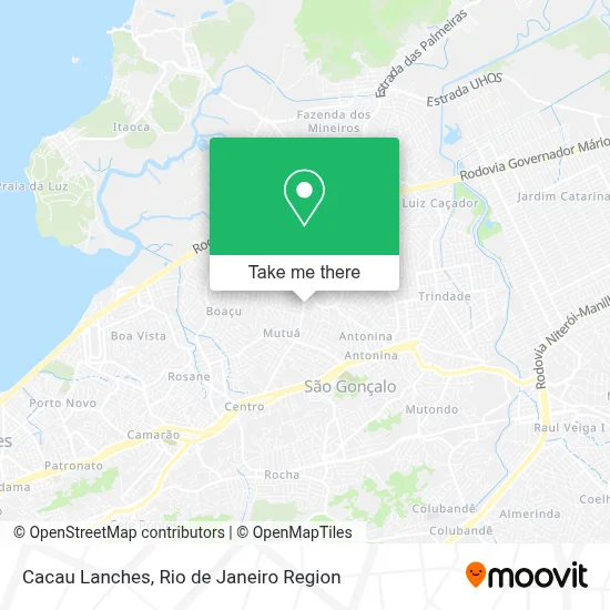 Cacau Lanches map
