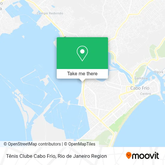 Tênis Clube Cabo Frio map