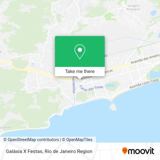 Galáxia X Festas map