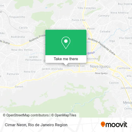 Cimar Neon map