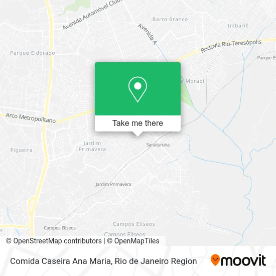 Comida Caseira Ana Maria map