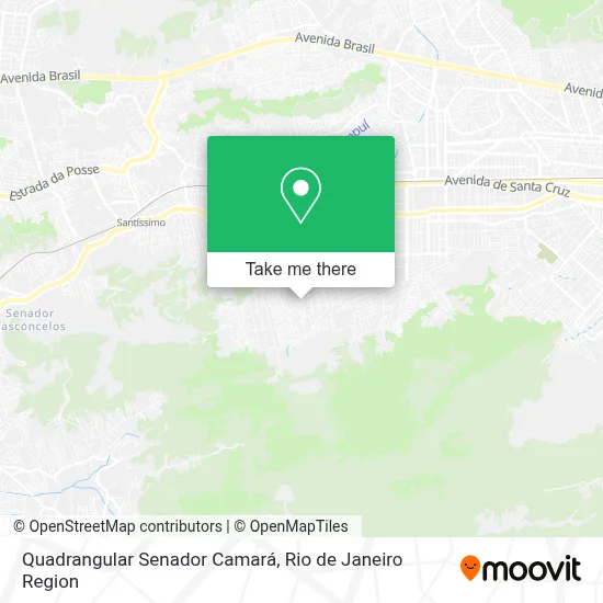 Quadrangular Senador Camará map