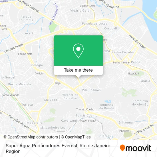 Super Água Purificadores Everest map