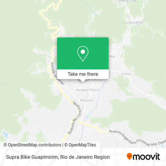 Supra Bike Guapimirim map