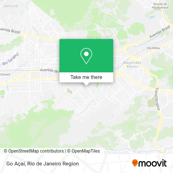 Go Açaí map