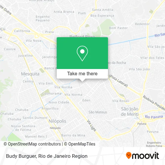 Budy Burguer map