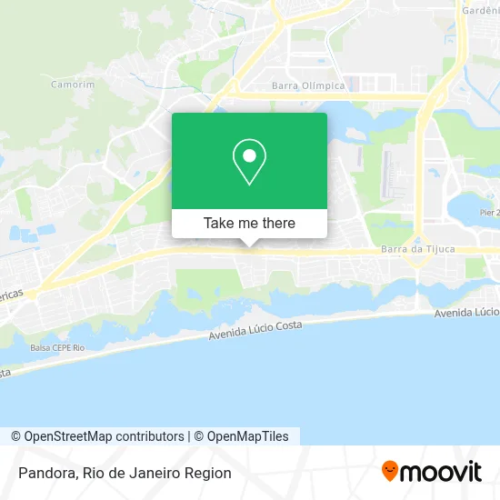 Pandora map