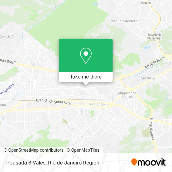 Pousada 3 Vales map
